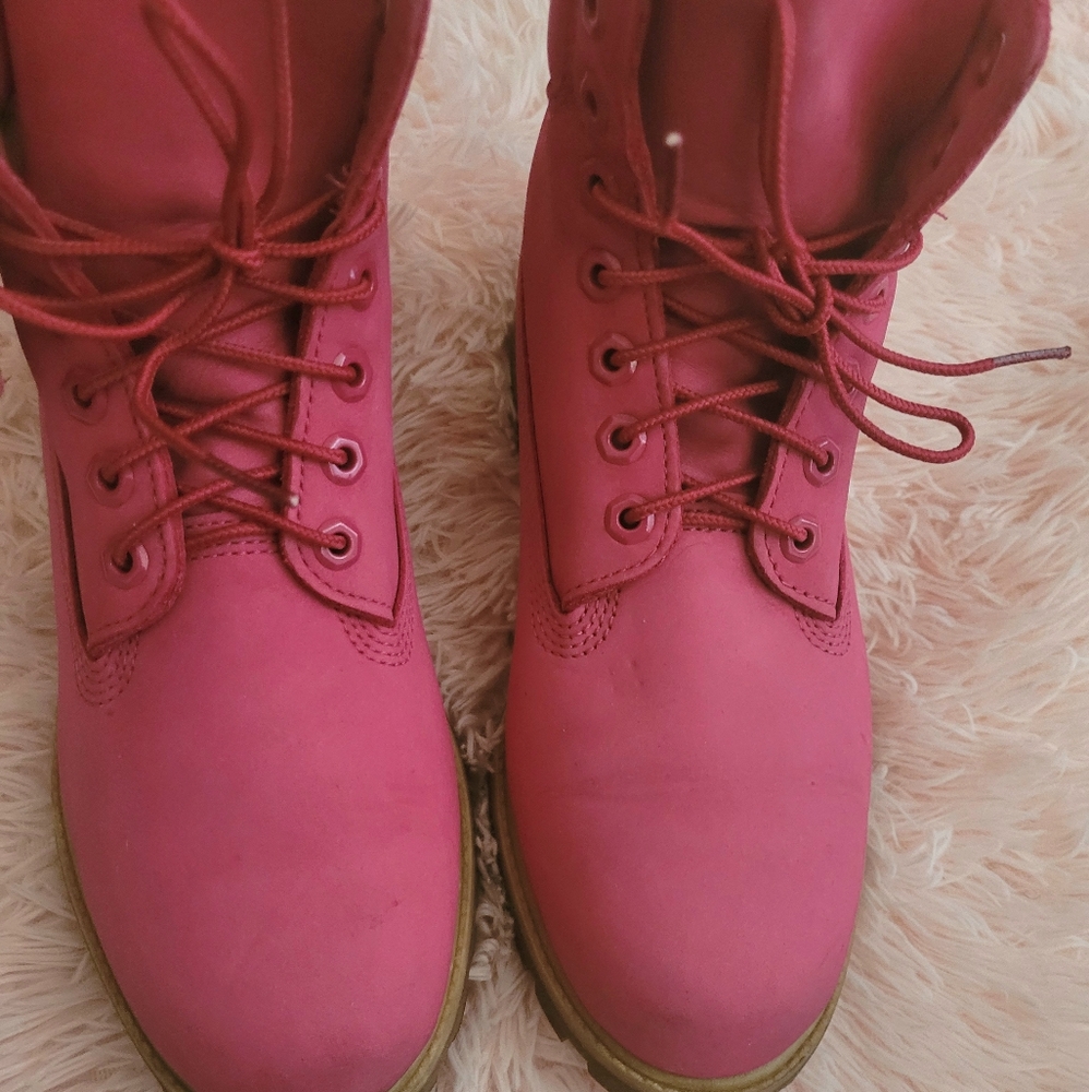 Hot Pink Timberland boots
